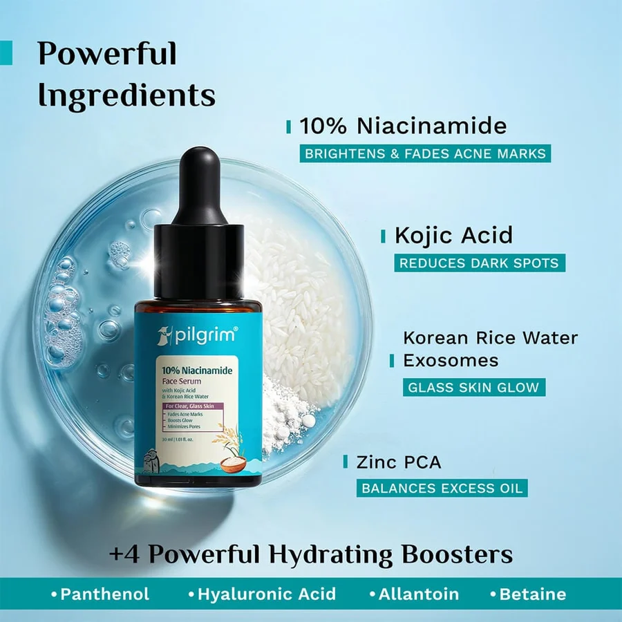Niacinamide Face Serum With Kojic Acid & Korean Rice Water